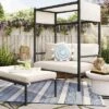 Ryegate 2pc 4' Mini Patio Daybed With Ottoman Weathered Teak - Threshold™ 2 Ryegate 2pc 4' Mini Patio Daybed With Ottoman Weathered Teak - Threshold™ -Threshold Furnish Shop GUEST 0125492a 4149 4574 a743 f01bf04d3456