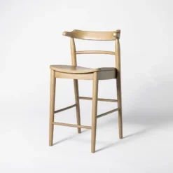 Kaysville Curved Back Wood Counter Height Barstool - Threshold™ Designed With Studio McGee -Threshold Furnish Shop GUEST 023f7aed 536a 4f95 b97e 35970af67510
