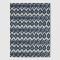 Ikat Outdoor Rug Blue - Threshold 8 Ikat Outdoor Rug Blue - Threshold -Threshold Furnish Shop GUEST 02d8b5bb 8882 41a0 9196 6e979d4f2286