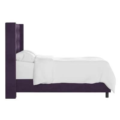 Nail Button Tufted Wingback Velvet Bed - Skyline Furniture Nail Button Tufted Wingback Velvet Bed - Skyline Furniture -Threshold Furnish Shop GUEST 05a3a430 5822 47ba 931d 739f91741b98
