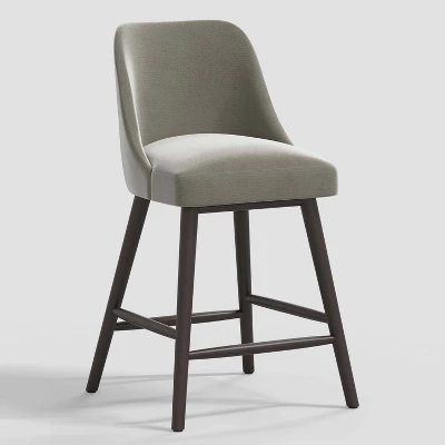 Geller Counter Height Barstool in Shiny Velvet - Threshold™ Geller Counter Height Barstool In Shiny Velvet - Threshold™ -Threshold Furnish Shop GUEST 05ce6917 c9f0 44a0 b5ab e186844e72cd