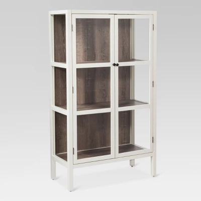 56.2" Hadley Library Cabinet with Glass Shell White - Threshold™ 56.2" Hadley Library Cabinet With Glass Shell White - Threshold™ -Threshold Furnish Shop GUEST 06da8bb2 5c46 4d73 baf1 54500ffb8d26