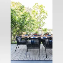 Pattern Stripe Outdoor Rug Blue - Threshold™ -Threshold Furnish Shop GUEST 07fecbf4 2ea7 47c7 a231 02723637f4c0