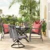 2pc Granby Padded Wicker Outdoor Patio Dining Chairs Swivel Chairs Gray - Threshold™ -Threshold Furnish Shop GUEST 08055665 e2fa 465f 8f4b 3d2321224d4f