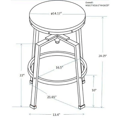 Lewiston Adjustable Swivel Barstool - Threshold Lewiston Adjustable Swivel Barstool - Threshold -Threshold Furnish Shop GUEST 08a4a797 b4f3 4d78 98f5 a28987c45647