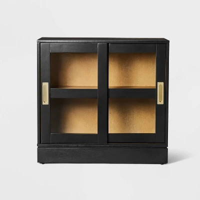 32" Promontory Sliding Glass 2 Door Cabinet - Threshold™ designed with Studio McGee 32" Promontory Sliding Glass 2 Door Cabinet - Threshold™ Designed With Studio McGee -Threshold Furnish Shop GUEST 08be98f0 0fcc 44c5 87f8 082f52103d88