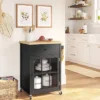 Windham Wood Top Kitchen Cart - Black - Threshold™ -Threshold Furnish Shop GUEST 08ca94bf 2c90 4904 b6d6 f0b6e68ff353