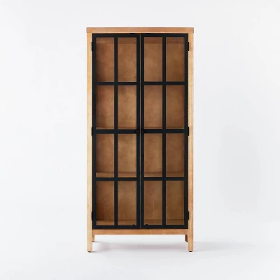Bountiful Wood and Glass Tall Cabinet - Threshold™ designed with Studio McGee Bountiful Wood And Glass Tall Cabinet - Threshold™ Designed With Studio McGee -Threshold Furnish Shop GUEST 092a813f 07ad 4eb5 8882 1bf13e69b7d9