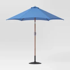 9'x9' Market Patio Umbrella - Light Wood Pole - Threshold™ -Threshold Furnish Shop GUEST 0a06f70c 7dde 4a88 9f3e 1163305f597b