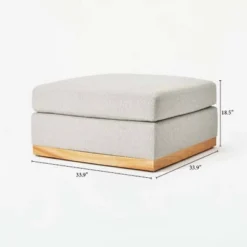 Woodland Hills Modular Sectional Ottoman Light Gray - Threshold™ Designed With Studio McGee -Threshold Furnish Shop GUEST 0ed068aa 7686 4196 a244 18c08b84b454