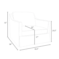 Vivian Park Upholstered Swivel Chair Cream - Threshold™ Designed With Studio McGee -Threshold Furnish Shop GUEST 0f6cc5a6 f1ac 4b5a a69b 5faae524745a