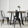 Brimfield Metal Base Extendable Dining Table Brown - Threshold™ -Threshold Furnish Shop GUEST 0fb600a1 708d 463c a243 bd3611025338