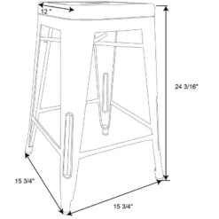 Set Of 2 Carlisle Backless Swivel Counter Height Barstool Matte Black - Threshold™ -Threshold Furnish Shop GUEST 15d5afed 18c0 46bb bc02 db716f3bc002