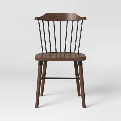 Delway Curved Back Mixed Material Dining Chair Walnut - Threshold™ Delway Curved Back Mixed Material Dining Chair Walnut - Threshold™ -Threshold Furnish Shop GUEST 166846f2 c565 41ae bb8c be0c49e0210b
