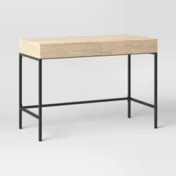 Loring Wood Writing Desk With Drawers And Charging Station - Threshold™ -Threshold Furnish Shop GUEST 179e5fa9 f7ca 441d b11a aee71a298562