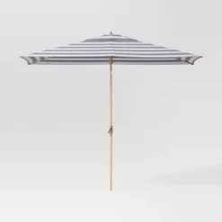 10'x6' Rectangular Market Patio Umbrella - Light Wood Pole - Threshold™ -Threshold Furnish Shop GUEST 1c2f765d 24e3 45be a1b9 4395052aecaf