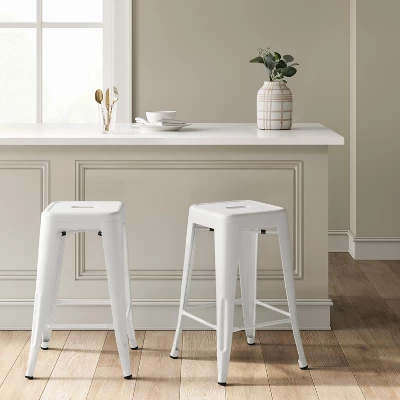 Set of 2 24" Carlisle Metal Counter Height Barstool - Threshold™ Set Of 2 24" Carlisle Metal Counter Height Barstool - Threshold™ -Threshold Furnish Shop GUEST 1d559c39 923b 4f6d a83f 17a8cca96b7e