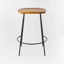 Metal Base Counter Height Barstools With Wood Seat Brown - Threshold™ Designed With Studio McGee -Threshold Furnish Shop GUEST 1e4ccace bdef 4ea5 8b8a b1353f4d44bf