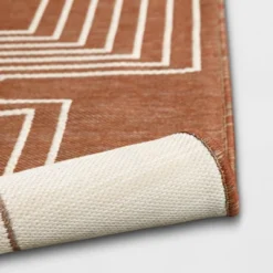 7'x10' Geometric Outdoor Rug Brown/White - Threshold™ -Threshold Furnish Shop GUEST 1eaeb583 a2f0 4aeb 8aa5 e05070a1089d
