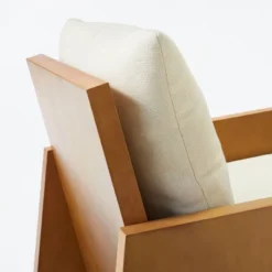 Duchesne Wood Accent Chair With Upholstered Seat And Back Cream - Threshold™ Designed With Studio McGee -Threshold Furnish Shop GUEST 1ecafbd8 6d75 4499 8aae 1b3b6724b1ee