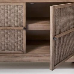 Brandeis Woven TV Stand For TVs Up To 60" Brown - Threshold™ Designed With Studio McGee -Threshold Furnish Shop GUEST 207e0e77 d234 4ee8 8261 19fba8aebd36