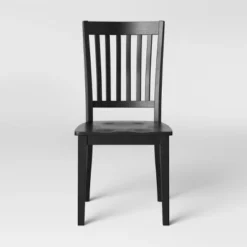 2pk Holden Slat Back Dining Chair Black - Threshold™ -Threshold Furnish Shop GUEST 21c27e5d 34ab 4b89 b686 b900598beed9
