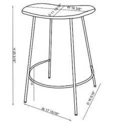 Clarkston Metal Counter Height Barstool With Upholstered Seat - Threshold™ Designed With Studio McGee 7 Clarkston Metal Counter Height Barstool With Upholstered Seat - Threshold™ Designed With Studio McGee -Threshold Furnish Shop GUEST 23096c73 19b3 49a1 aee5 9efbd5fdbbf1