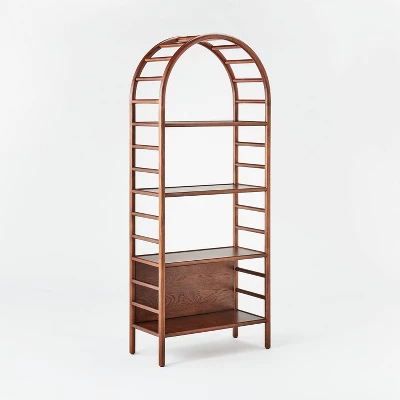 72" Holladay Curved Wooden Bookcase - Threshold™ designed with Studio McGee 72" Holladay Curved Wooden Bookcase - Threshold™ Designed With Studio McGee -Threshold Furnish Shop GUEST 245145c7 43e9 43cb 9096 d7c8d5f6dc83