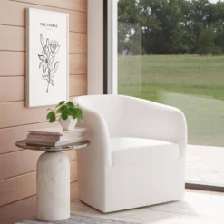 Rhea Swivel Chair In Velvet - Threshold™ -Threshold Furnish Shop GUEST 2566d17c 831b 436a 8071 a2a329ebfcac