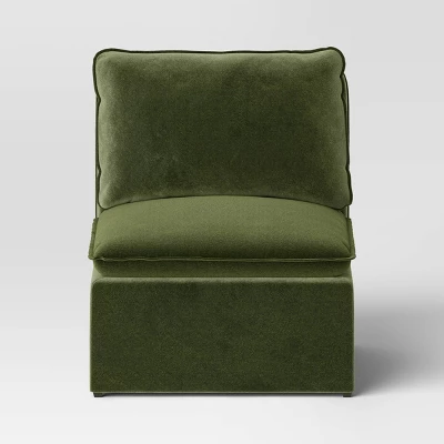 Haven Velvet Modular French Seam Sofa Chair Dark Green - Threshold™ Haven Velvet Modular French Seam Sofa Chair Dark Green - Threshold™ -Threshold Furnish Shop GUEST 2827c28f 50f2 42f7 9890 34a116198239