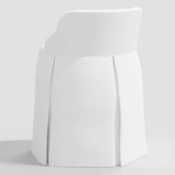 Quin Vanity Chair Twill White - Threshold™ -Threshold Furnish Shop GUEST 297b7d90 2126 4c56 b7fb 5ad9f71b10dc