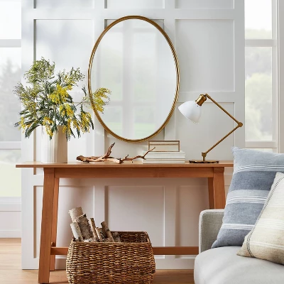 26" x 36" Oval Shape Antique Mirror Brass - Threshold™ designed with Studio McGee 26" X 36" Oval Shape Antique Mirror Brass - Threshold™ Designed With Studio McGee -Threshold Furnish Shop GUEST 2bb6c11c f541 48f9 86e2 ea677b15b478