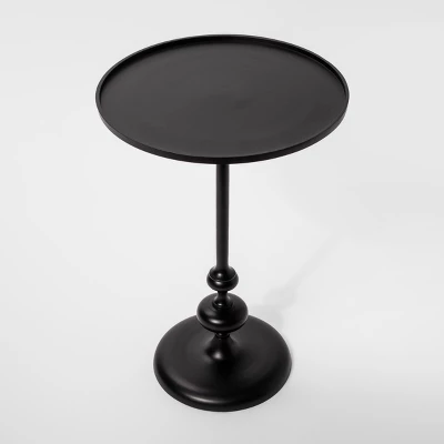 Londonberry Turned Metal Accent Table Black - Threshold Londonberry Turned Metal Accent Table Black - Threshold -Threshold Furnish Shop GUEST 2be1cac6 e990 49f1 bcf6 e61eab684555
