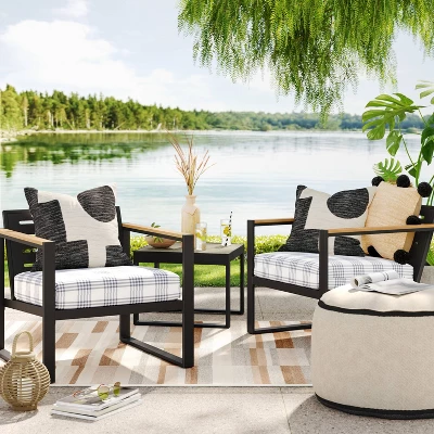 5' x 7' Stripe Tapestry Outdoor Rug Khaki/Gray - Threshold™ 5' X 7' Stripe Tapestry Outdoor Rug Khaki/Gray - Threshold™ -Threshold Furnish Shop GUEST 2c8fbe85 0efb 4248 887e e9a1e6499eaa