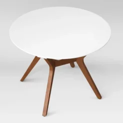 42" Emmond Mid-Century Modern Round Dining Table Natural/White - Threshold™ -Threshold Furnish Shop GUEST 2e4890a6 6444 4678 8675 60fb740547a7