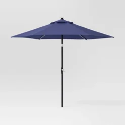 9'x9' Market Solar Patio Umbrella - Black Pole - Threshold™ -Threshold Furnish Shop GUEST 32b05271 3989 44d4 89e6 f7888005452b
