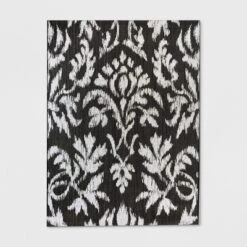 Garden Ikat Outdoor Rug Black - Threshold 4 Garden Ikat Outdoor Rug Black - Threshold -Threshold Furnish Shop GUEST 33938ad3 89b8 489f a7cd 663319b8f080