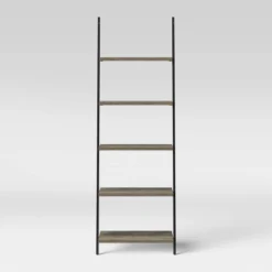 72" Loring 5 Shelf Leaning Bookshelf - Threshold™ -Threshold Furnish Shop GUEST 3b2af214 2cb4 4112 aa0d 454af67e18fa