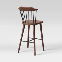 Delway Curved Back Mixed Material Counter Height Barstool Walnut - Threshold™ -Threshold Furnish Shop GUEST 3e53f265 ac14 41e9 bdd1 5f971bc1bb5a