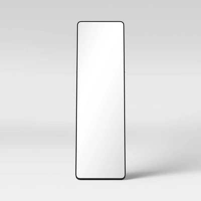 18" x 60" Metal Aluminum Cheval Floor Mirror Black - Threshold™ 18" X 60" Metal Aluminum Cheval Floor Mirror Black - Threshold™ -Threshold Furnish Shop GUEST 40aaa626 9a4c 4db1 a50e 844c485a2aed