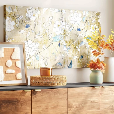 47.24" x 23.62" Floral Unframed Canvas - Threshold™ 47.24" X 23.62" Floral Unframed Canvas - Threshold™ -Threshold Furnish Shop GUEST 41878b89 cf08 41e7 bcd4 cd4eee52fa32