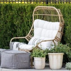 Wicker & Metal Outdoor Patio Chair, Egg Chair Natural - Threshold™ Designed With Studio McGee -Threshold Furnish Shop GUEST 43d39af8 5fec 4d59 8397 add61bd8f0c8