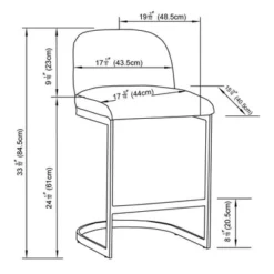 2pk Jules Cantilever Armless Upholstered Counter Height Barstool - Threshold™ 6 2pk Jules Cantilever Armless Upholstered Counter Height Barstool - Threshold™ -Threshold Furnish Shop GUEST 43f66d3d bc63 4c4e a252 83898804be78
