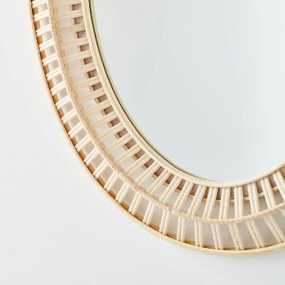 20" x 28" Light Woven Oval Mirror - Threshold™ designed with Studio McGee 20" X 28" Light Woven Oval Mirror - Threshold™ Designed With Studio McGee -Threshold Furnish Shop GUEST 44ddb512 e7a4 4291 ae01 35758a6c9aad