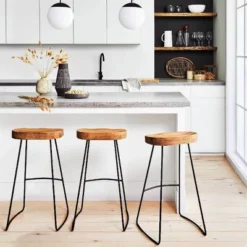 Hull Low Back Barstool Wood/Metal - Threshold™ -Threshold Furnish Shop GUEST 4657e6fd 7d27 433d 85bd 695cd9432ba4 1