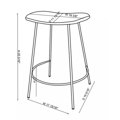 Clarkston Metal Counter Height Barstool with Upholstered Seat - Threshold™ designed with Studio McGee Clarkston Metal Counter Height Barstool With Upholstered Seat - Threshold™ Designed With Studio McGee -Threshold Furnish Shop GUEST 4885107a 6772 41f5 9ad6 fc0ad1308044