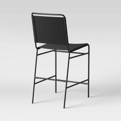 Ward Sling Metal Counter Height Barstool Black Faux Leather - Threshold™ Ward Sling Metal Counter Height Barstool Black Faux Leather - Threshold™ -Threshold Furnish Shop GUEST 4921beb0 795b 40dd be15 497e4aee32b5