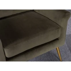 Carmine Luxe Arm Accent Chair With Brass Legs - Threshold™ -Threshold Furnish Shop GUEST 4ebe12f2 b633 4ea5 be08 63a430079295