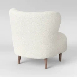 Maxton Modern Faux Sherling Wingback Chair White - Threshold™ -Threshold Furnish Shop GUEST 51fa4292 baf8 4dab bb54 e98087186e68