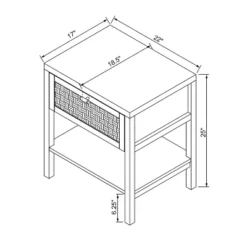 Palmdale Nightstand Woven 1 Drawer Natural - Threshold™ Designed With Studio McGee -Threshold Furnish Shop GUEST 550d6465 ce76 4b84 aecc 7d7a65f14b62